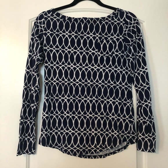 Lilly Pulitzer Tops - Lilly Pulitzer Boat Neck Long Sleeve SZ Small